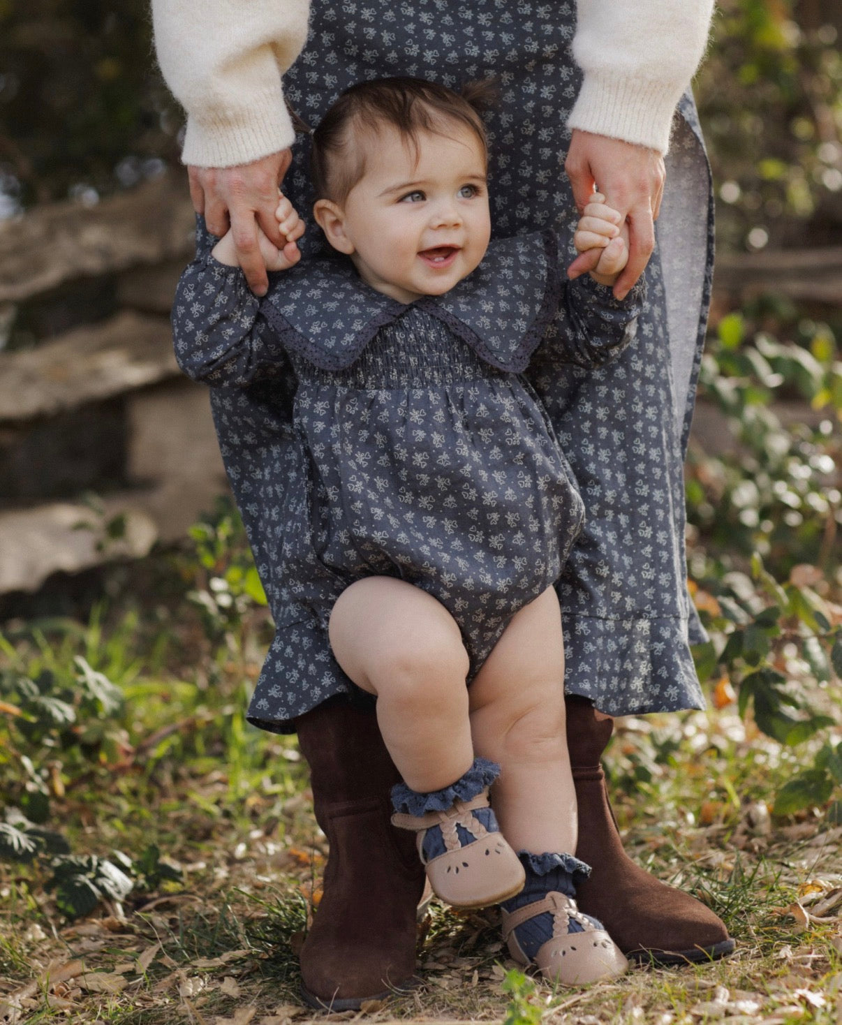 Rylee + Cru - Fern Romper - Heart Ditsy