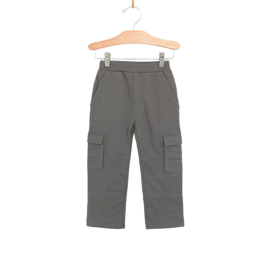 Cargo Pants- Brushed Fleece- Pewter