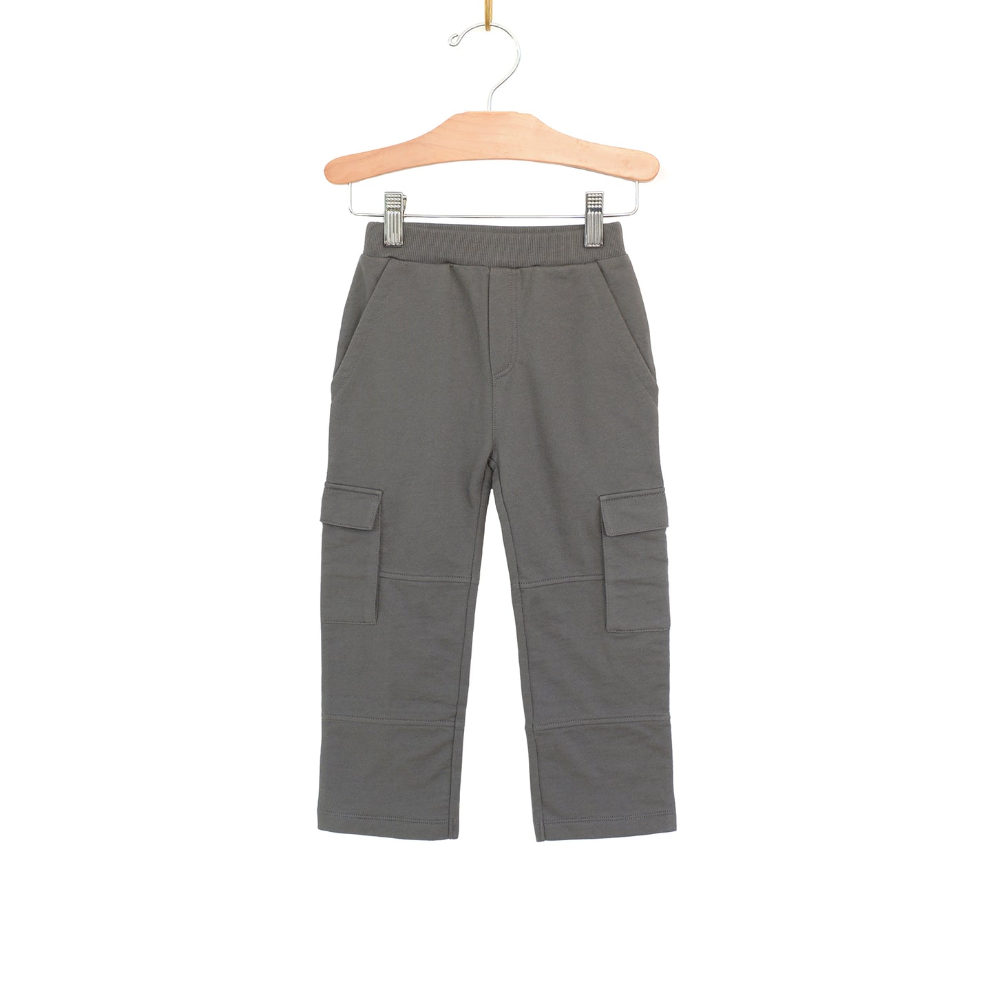 Cargo Pants- Brushed Fleece- Pewter