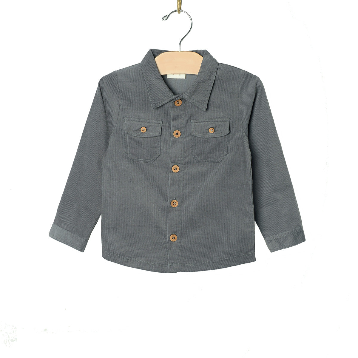 City Mouse Studio- Button Up Shirt/Corduroy- Granite