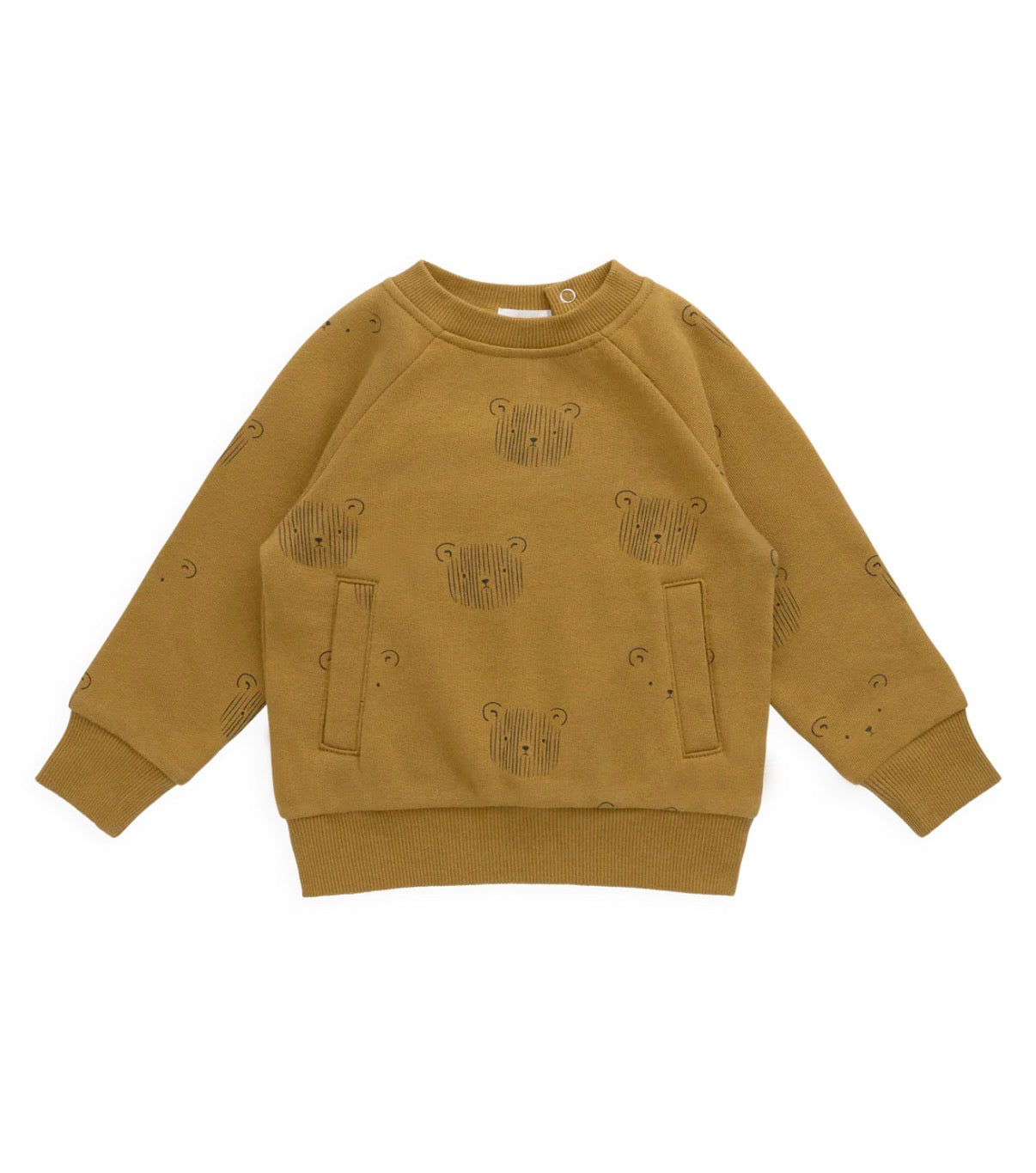 Jamie Kay - Organic Cotton Henry Sweatshirt - Buckwheat Teddy Face