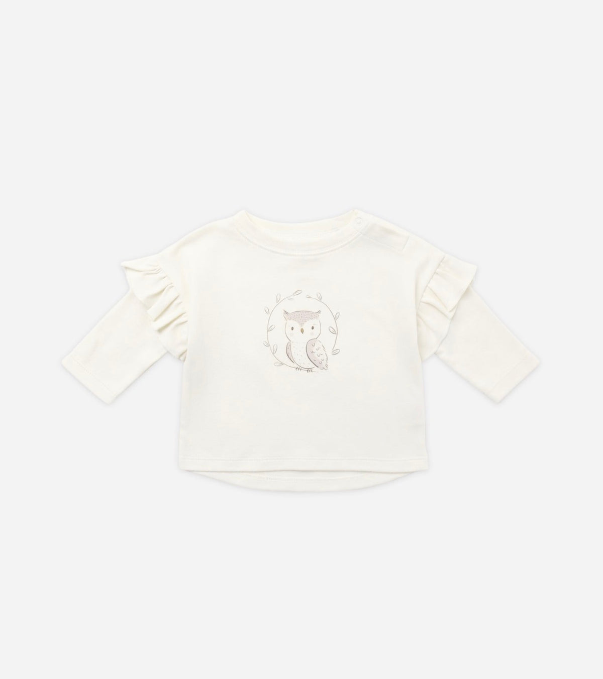 Quincy Mae - Ruffle Long Sleeve Tee