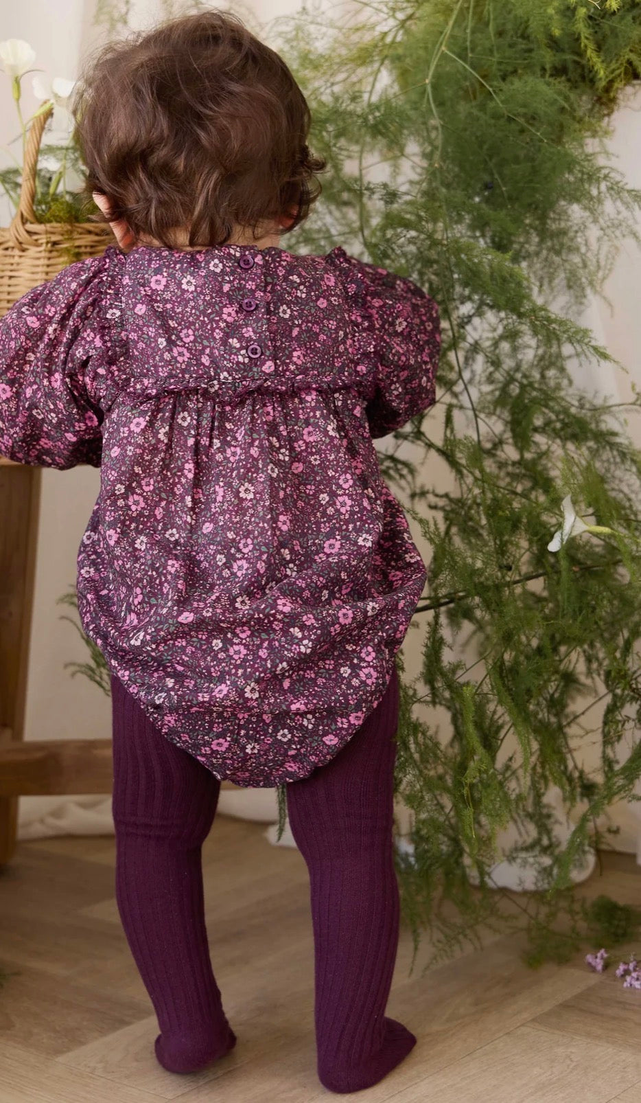 Jamie Kay - Organic Cotton Frances Playsuit - Flora Fig