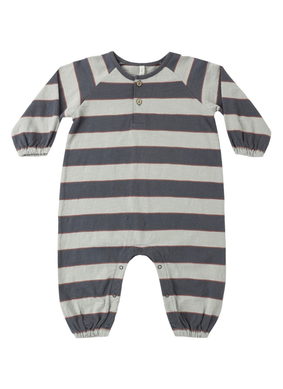 Rylee + Cru - Henley Jumpsuit - Sage Stripe