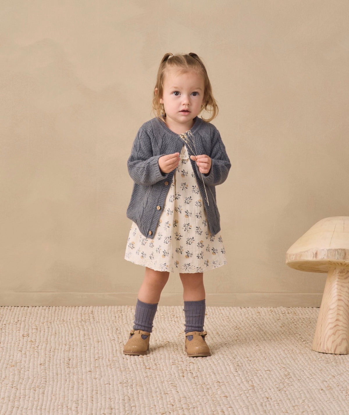 Quincy Mae - Knit Cardigan - Midnight