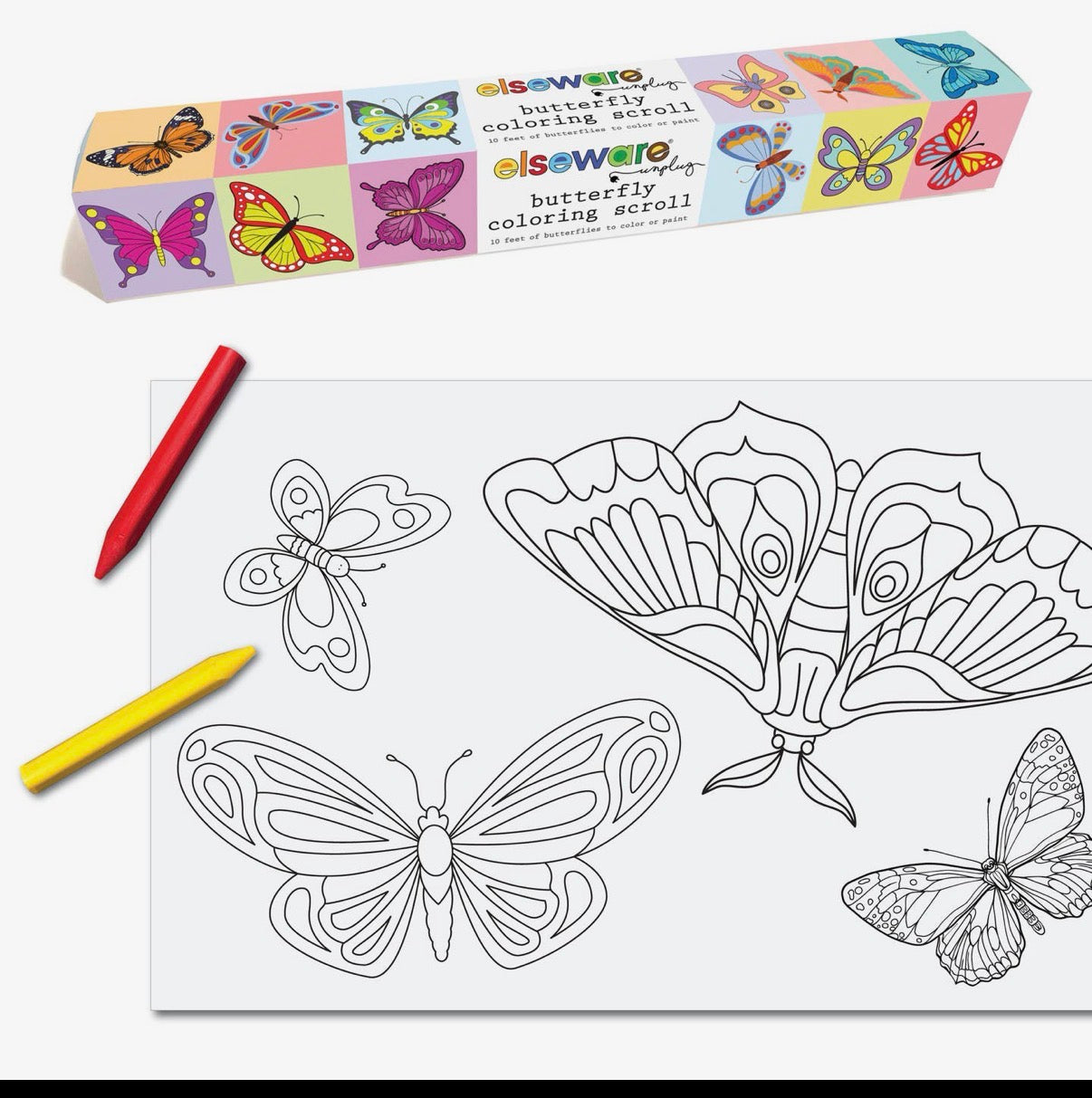 elseware unplug / eco-kids - Coloring Scrolls - 10ft with Adhesive Back