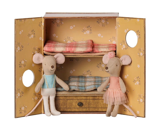 Maileg - Ballet Mice in Dance Studio, Little Sister and Little Brother