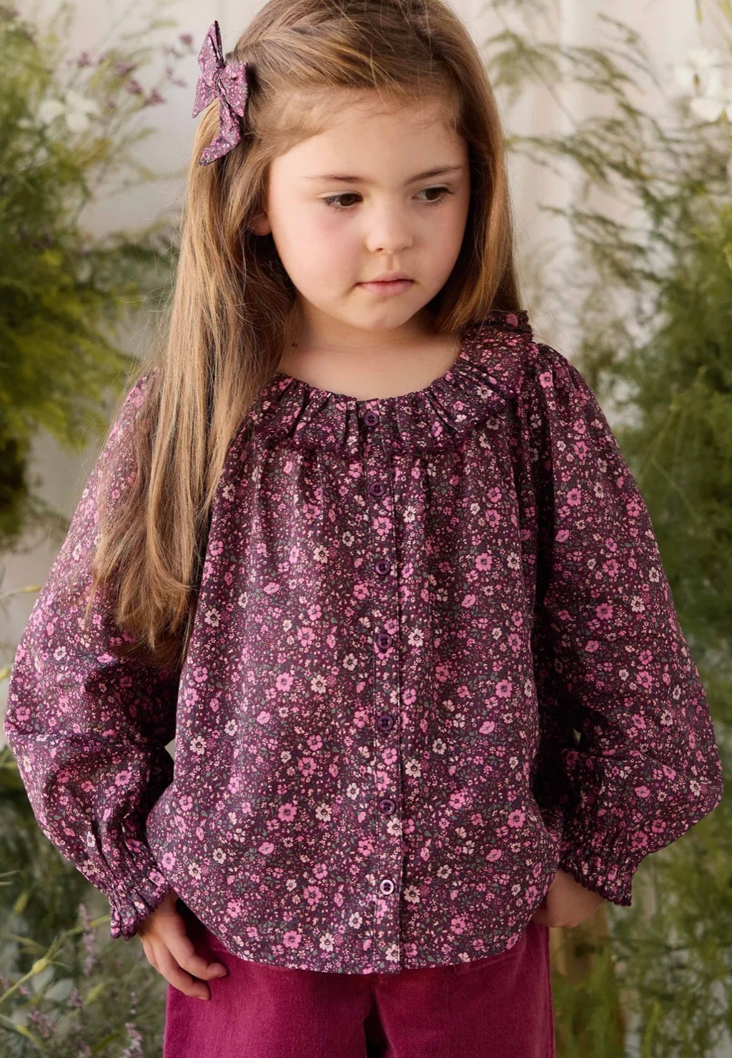 Jamie Kay - Organic Cotton Cecil Top - Floral Fig
