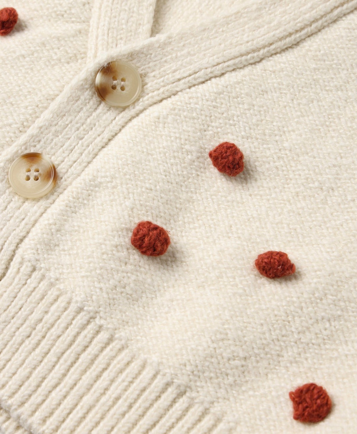 Rylee + Cru - Boxy Crop Cardigan - Ruby Bobble