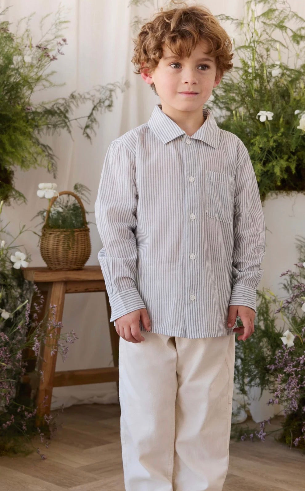 Jamie Kay - Organic Cotton Isaiah Shirt - Harbour Stripe