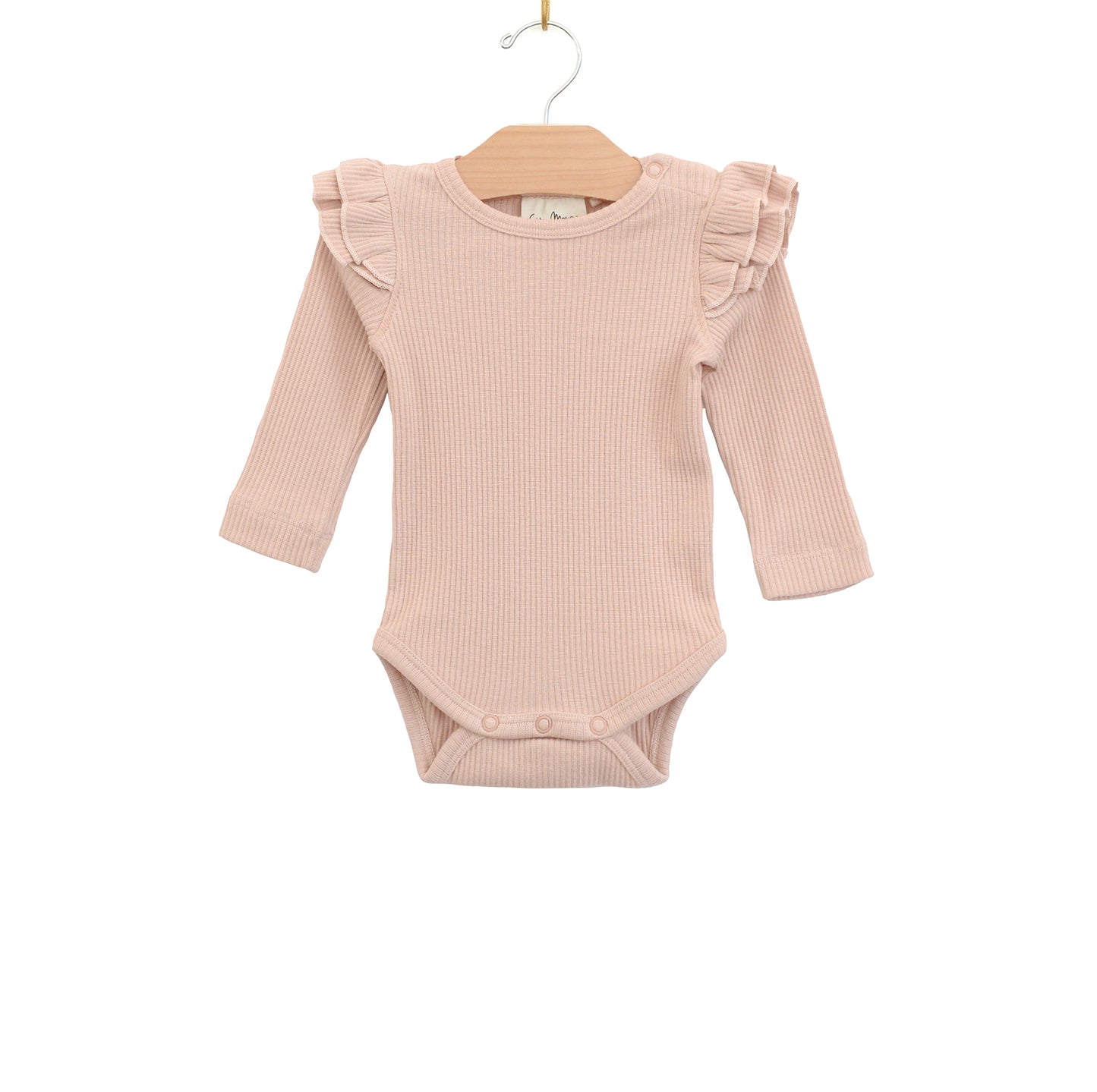 City Mousse Studio- Organic Flutter Sleeve Bodysuit- Cotton/Modal
