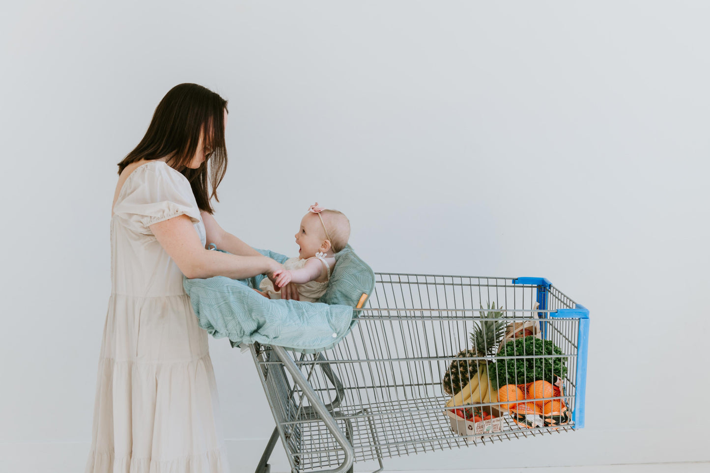 Baby Shopping Cart Cover | Sage Leaves - online purchase only