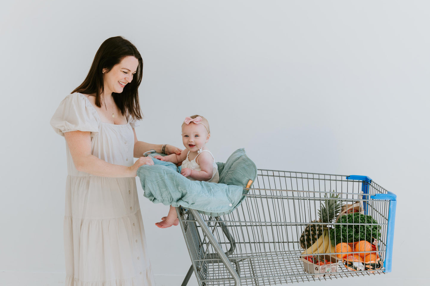 Baby Shopping Cart Cover | Sage Leaves - online purchase only