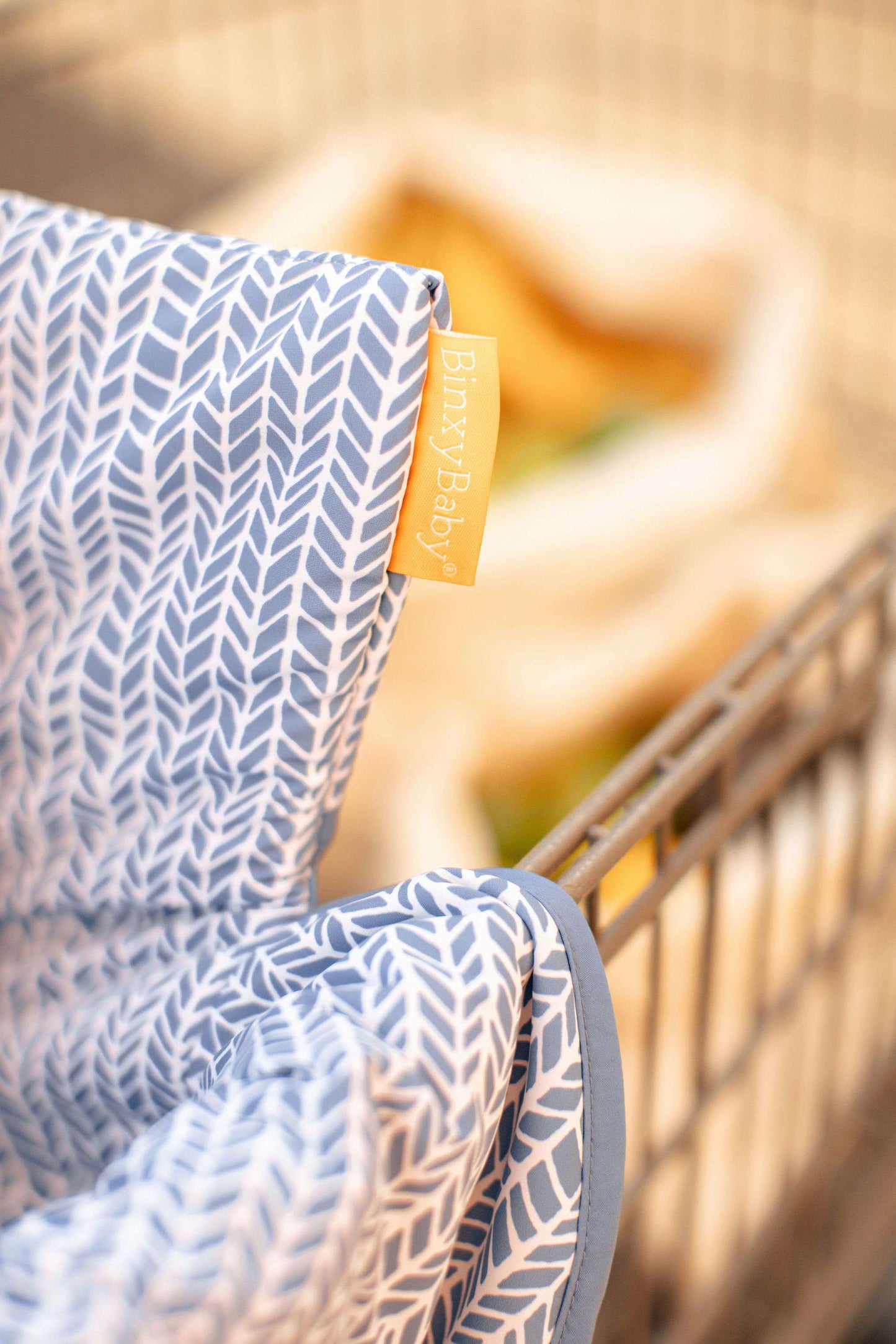 Baby Shopping Cart Cover | Blue Little Arrows Design - online purchase only