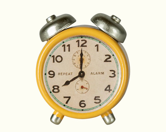 Maileg - Alarm Clock, Mouse - Yellow