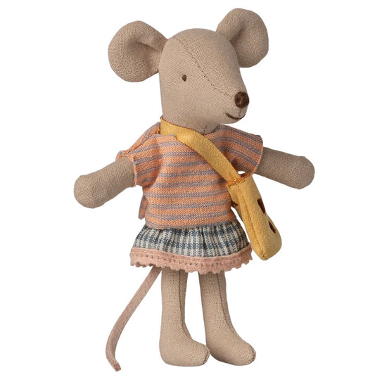 Maileg - Little Sister Mouse with Bag