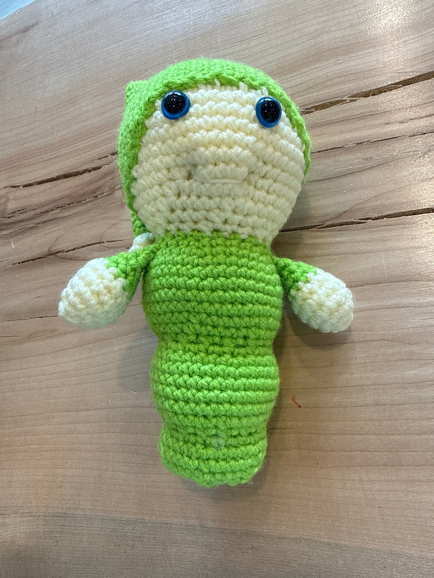 Handmade Crochet Doll - Glow Worm