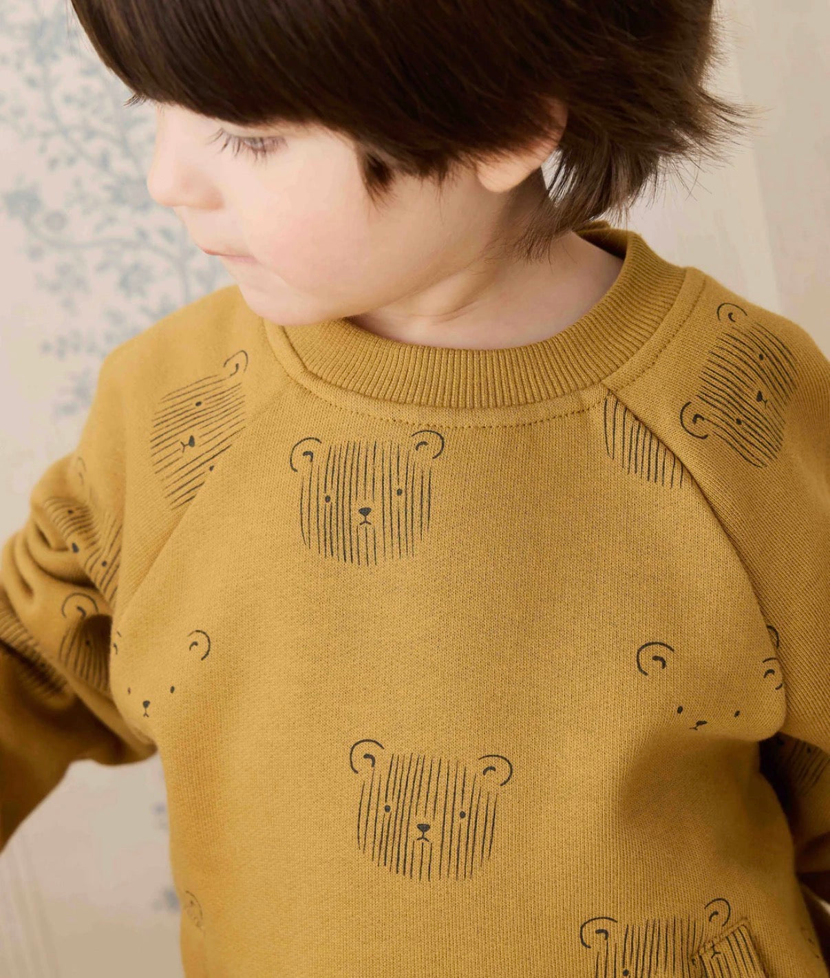 Jamie Kay - Organic Cotton Henry Sweatshirt - Buckwheat Teddy Face