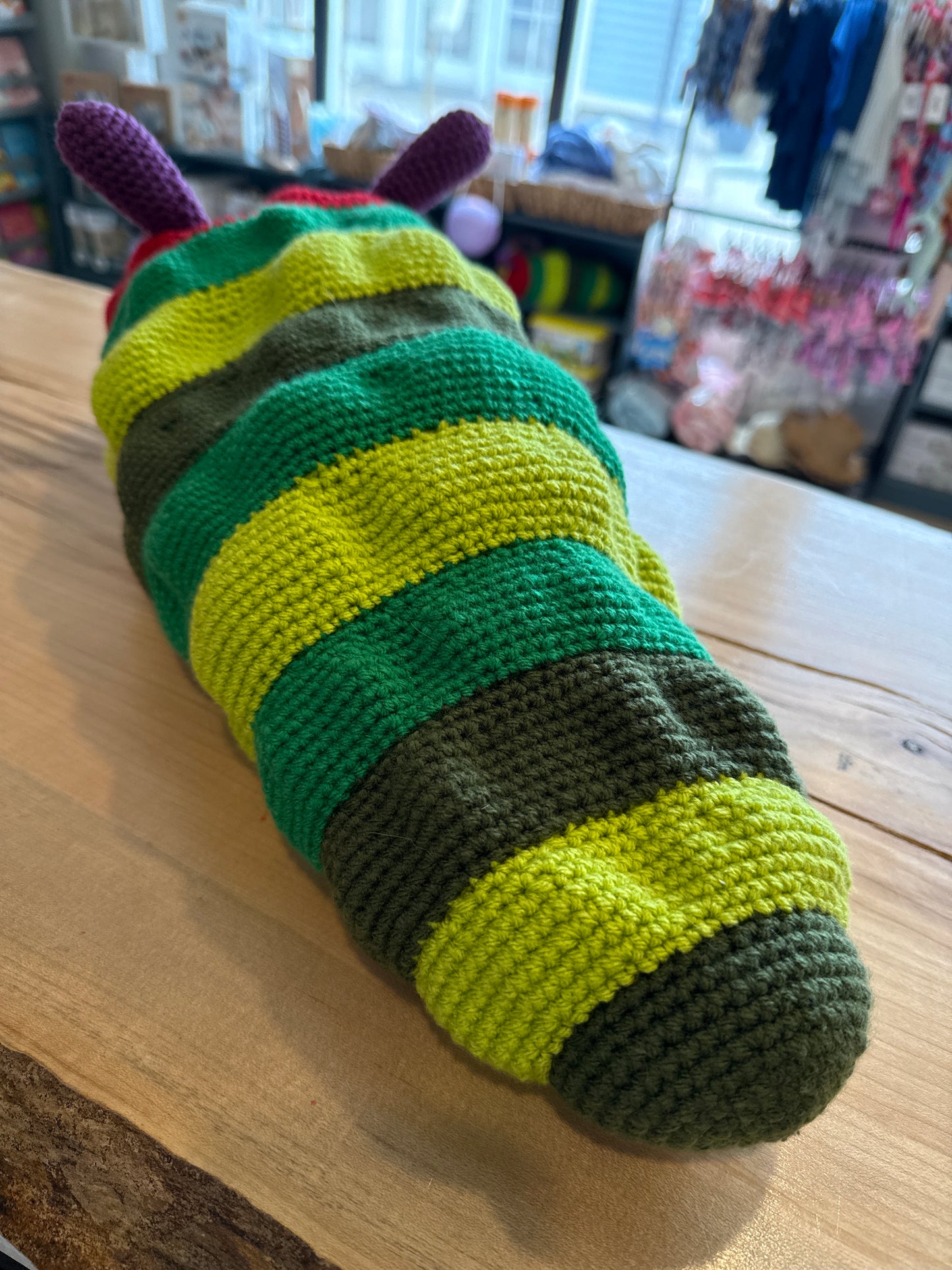 Handmade Crochet Toy - Eric Carle’s “The Very Hungry Caterpillar”