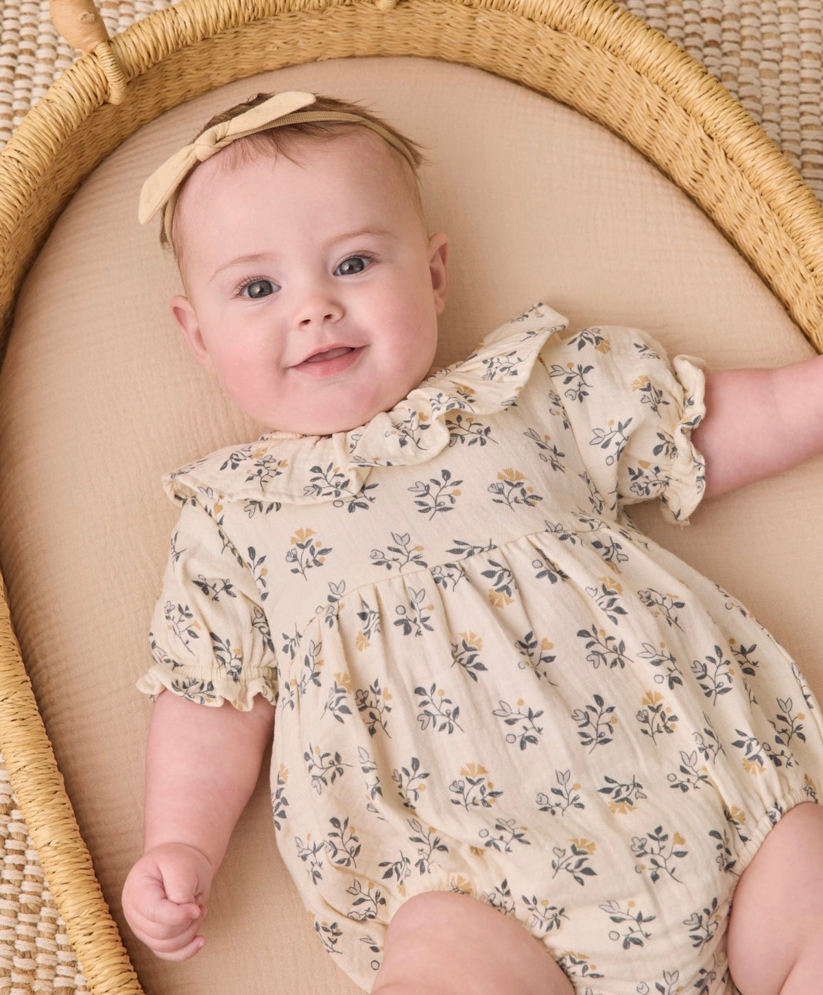 Quincy Mae - Collared Romper French Floral