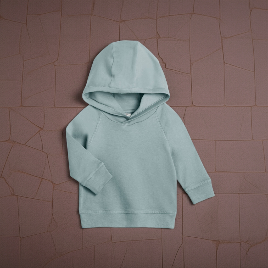Colored Organics - Organic Baby and Kids Madison Hooded Pullover - Tide