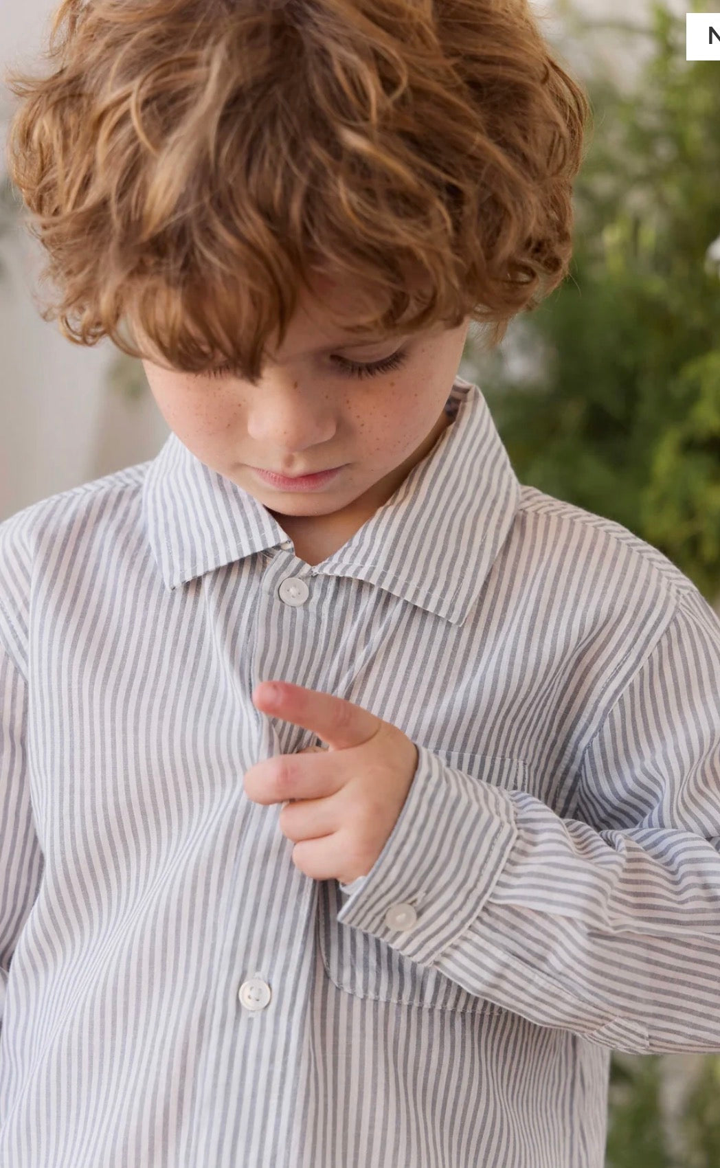 Jamie Kay - Organic Cotton Isaiah Shirt - Harbour Stripe