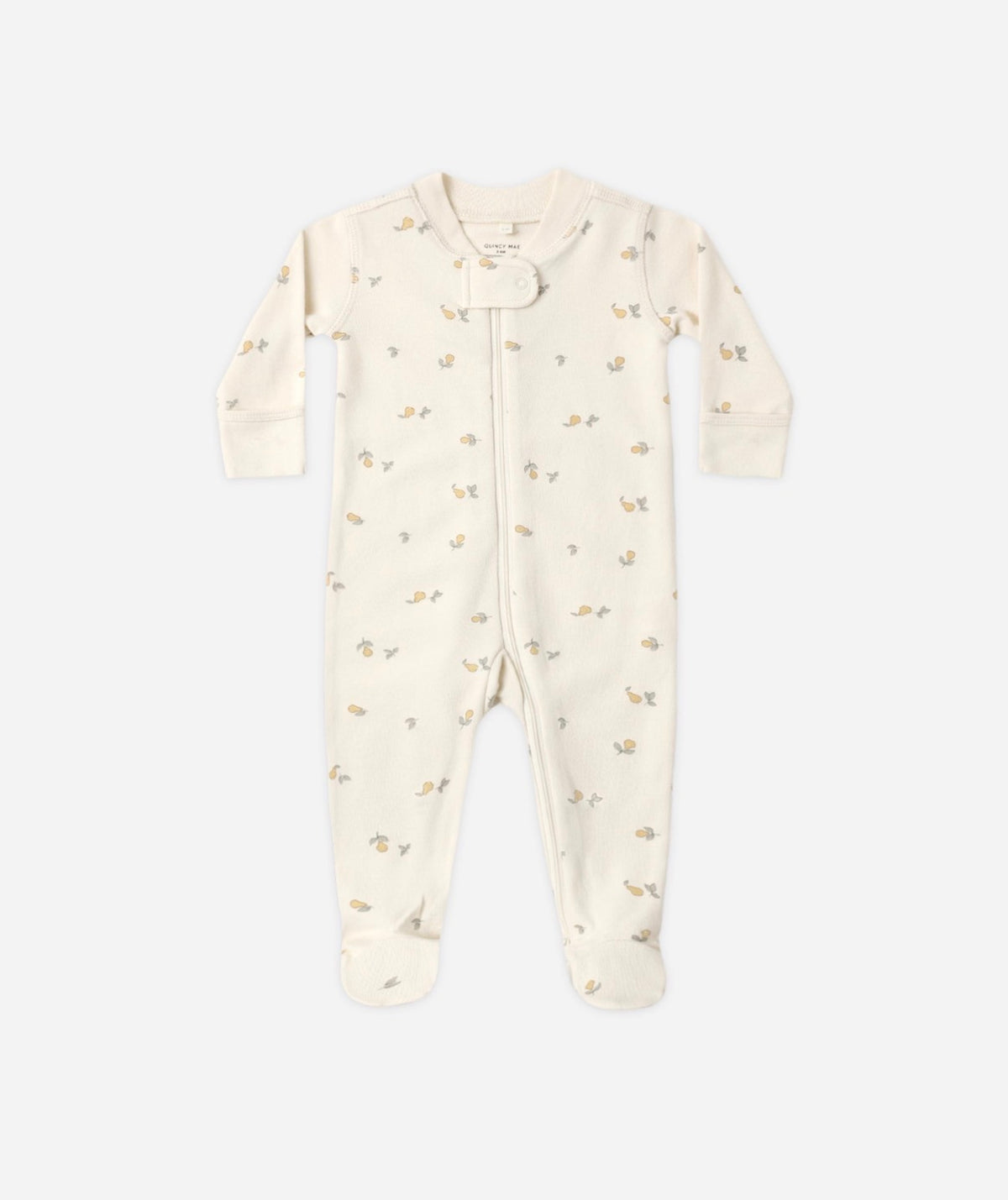 Quincy Mae - Zip Long Sleeve Sleeper Footie - Pears