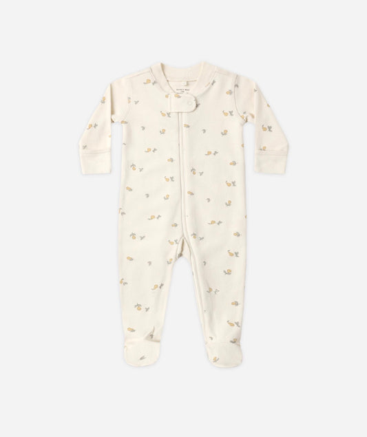 Quincy Mae - Zip Long Sleeve Sleeper Footie - Pears