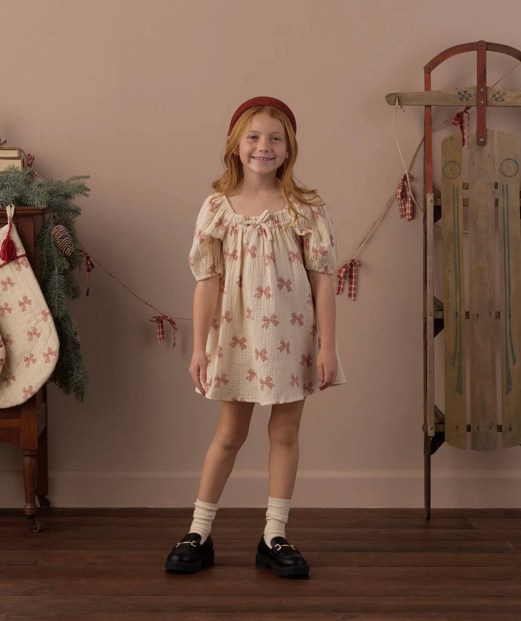 Rylee + Cru - Sabrina Mini Dress - Peppermint Bows