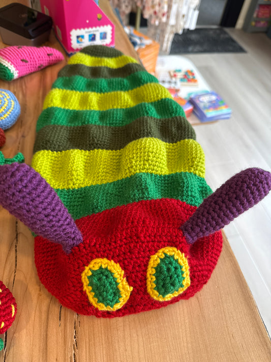 Handmade Crochet Toy - Eric Carle’s “The Very Hungry Caterpillar”