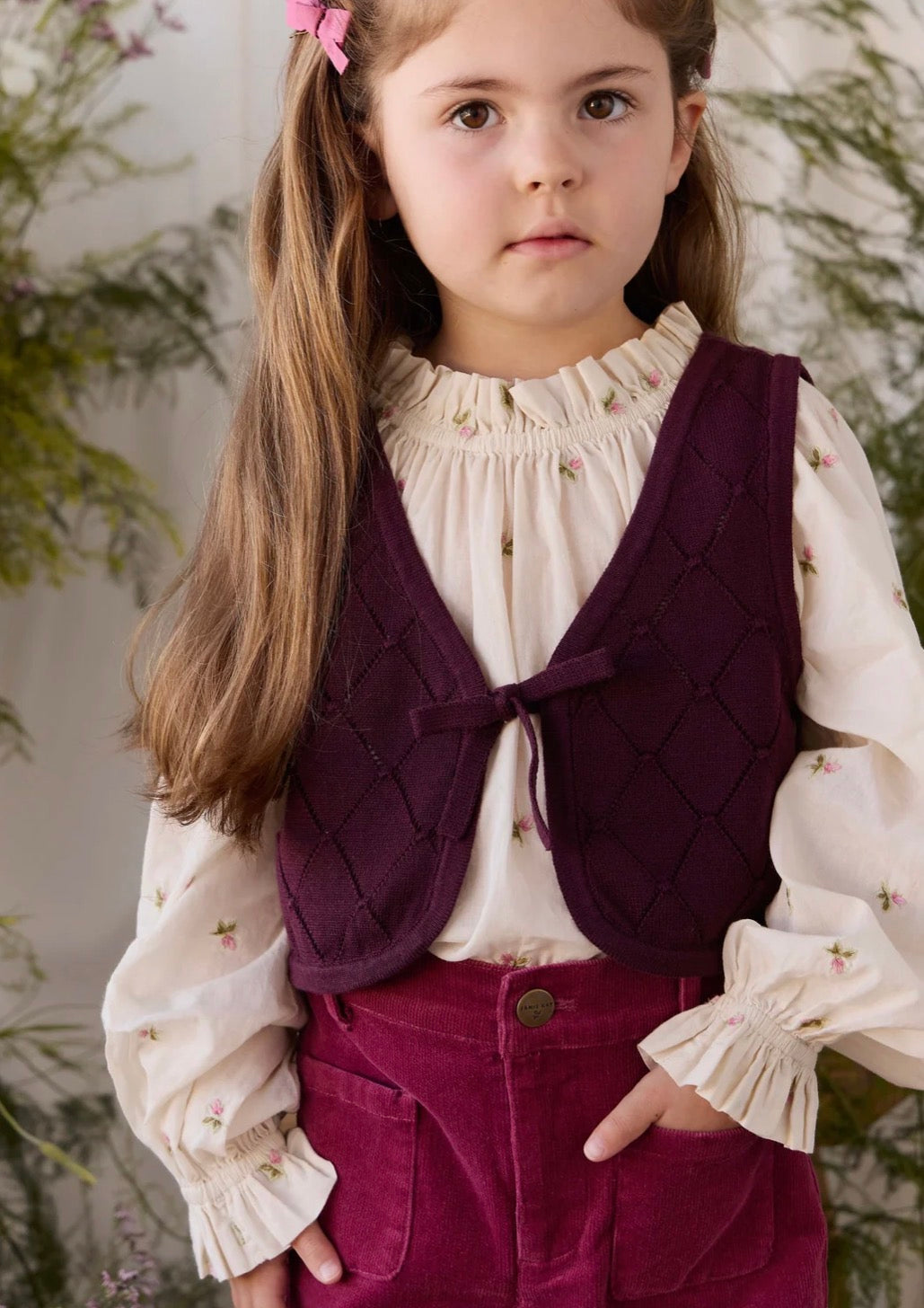 Jamie Kay - Lilah Knitted Vest - Fig