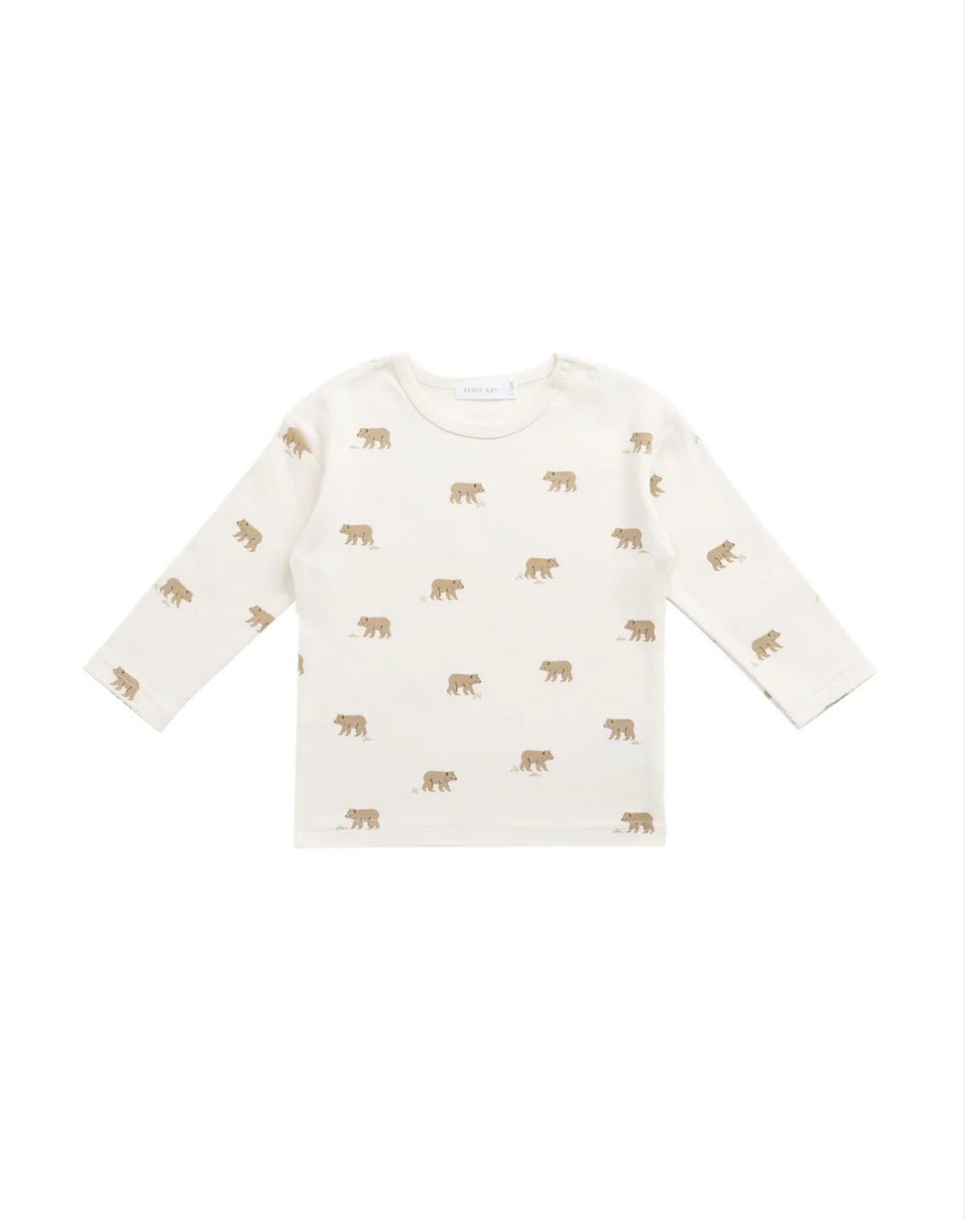 Jamie Kay Pima Cotton Arnold Long Sleeve Top - Cub Walk Samoyed