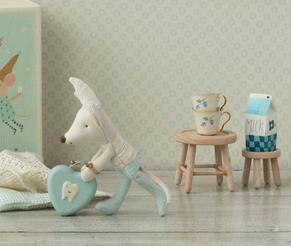 Maileg - Table & Stool Set - Mouse