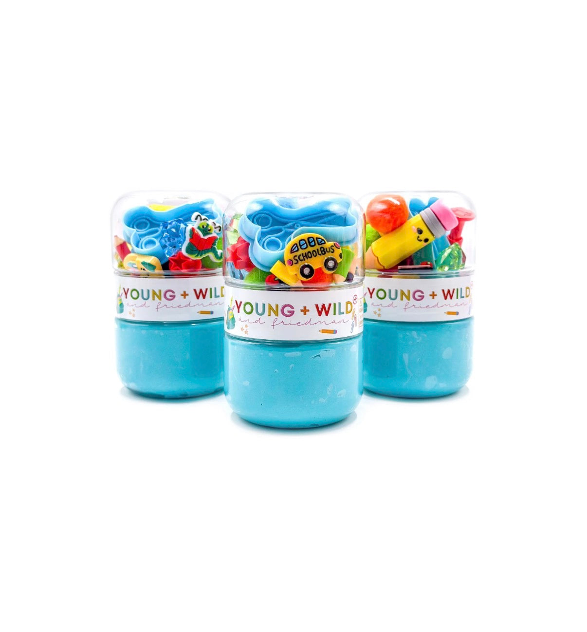 Young + Wild & Friedman - Grab & Go Dough Jar - Back to School