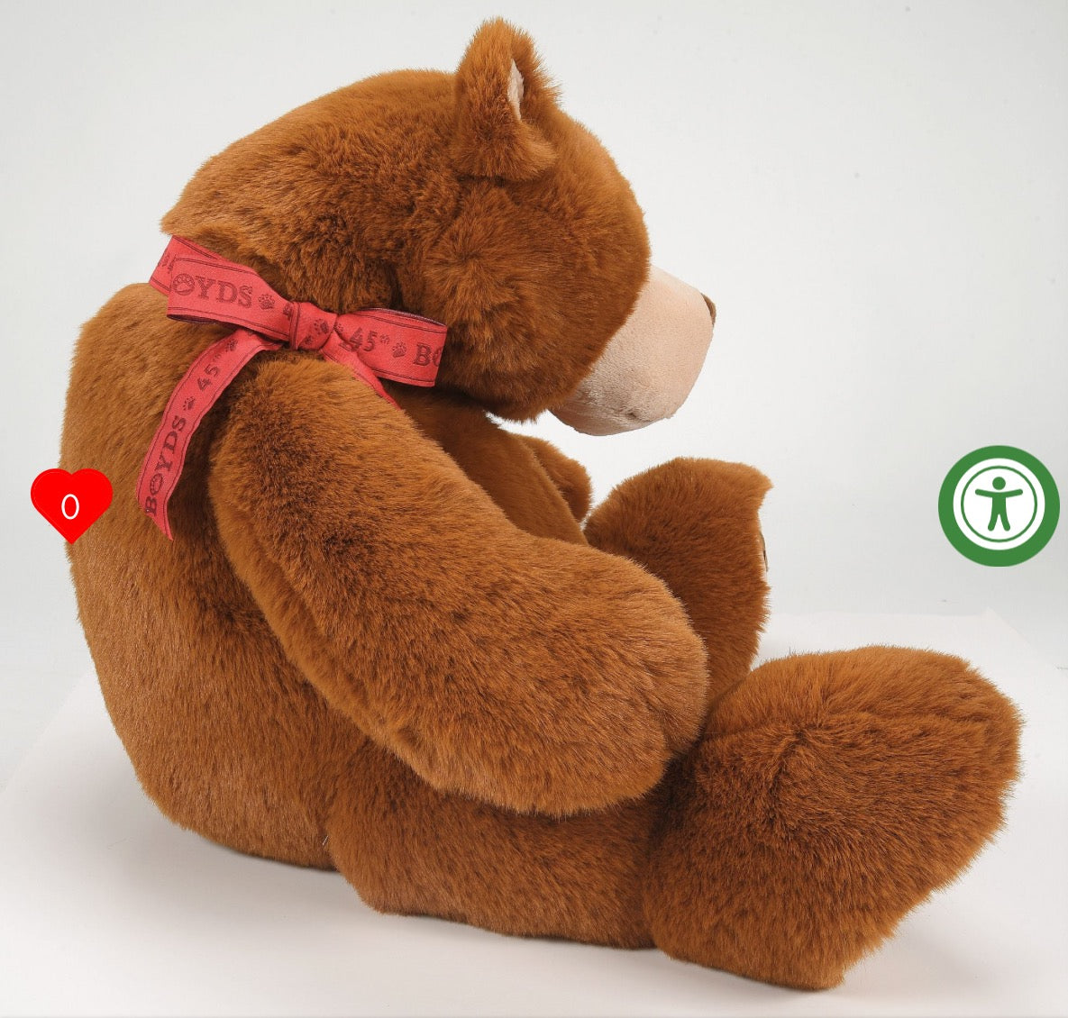 Boyd Plush Bear- Bubba Amber