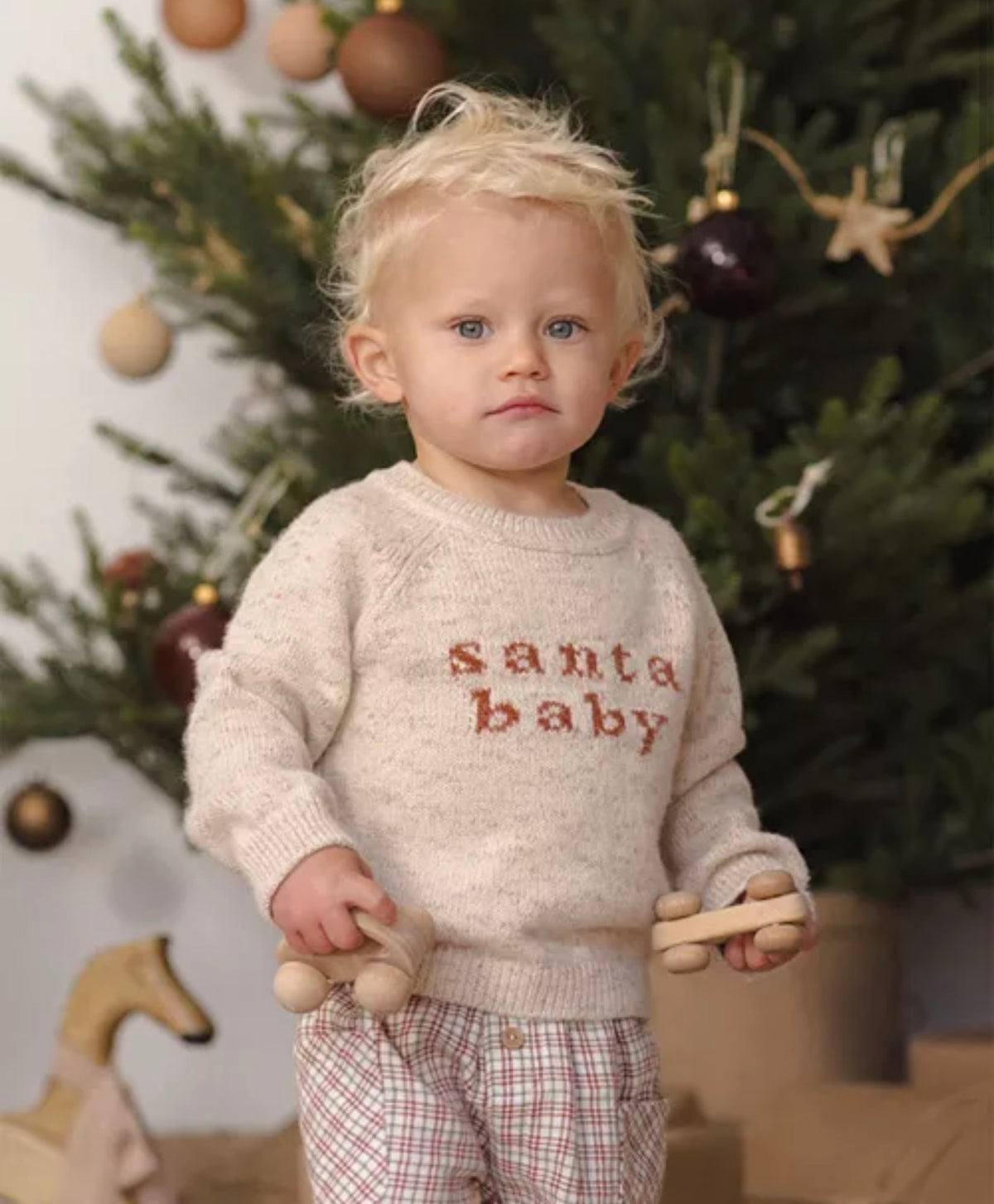 Quincy Mae - Knit Sweater - Santa Baby