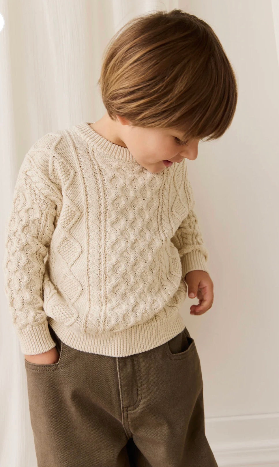 Jamie Kay - Sawyer Knit Jumper - Vanilla