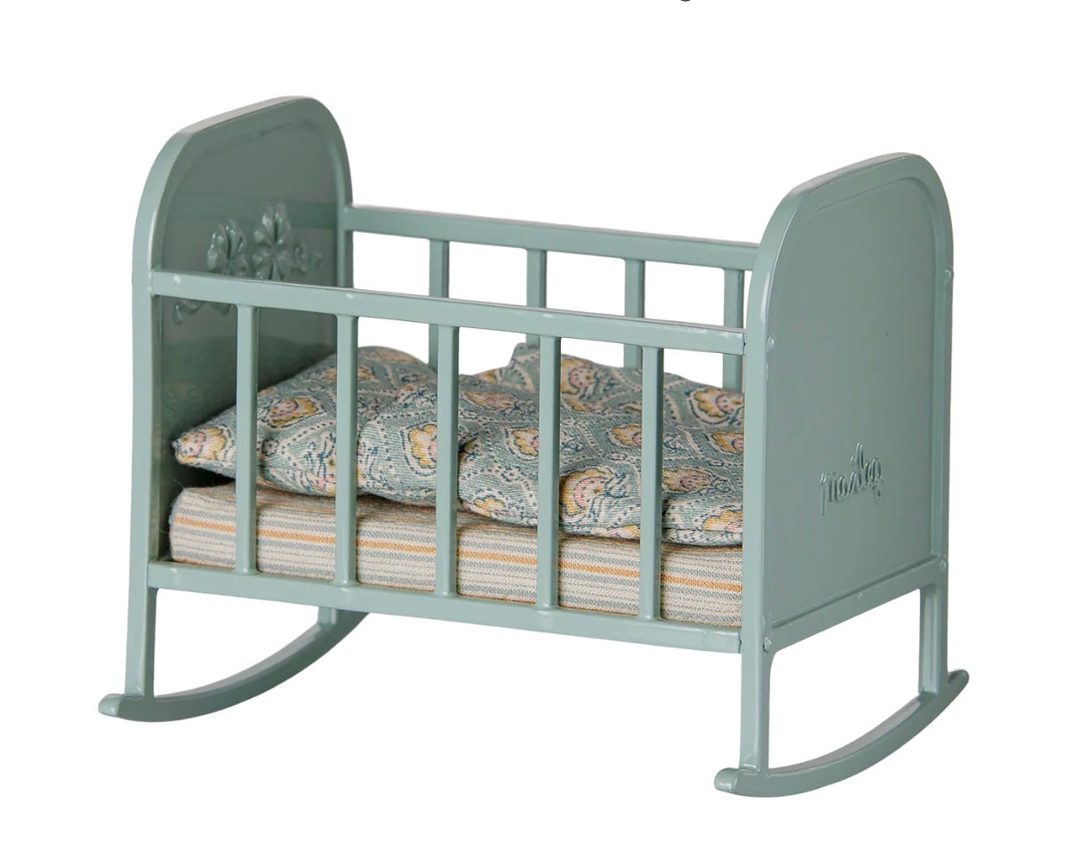 Maileg - Cradle, My - Blue Mint