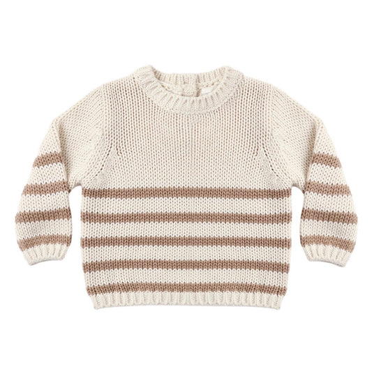 Quincy Mae - Rex Sweater - Almond Stripe