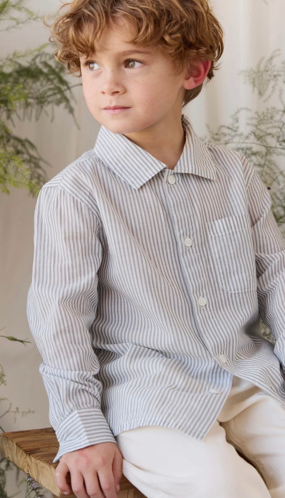 Jamie Kay - Organic Cotton Isaiah Shirt - Harbour Stripe