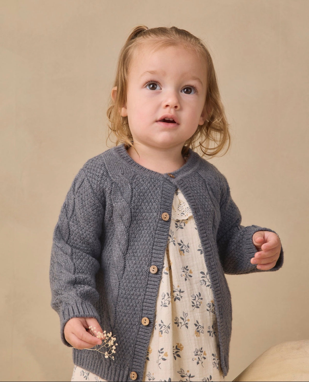 Quincy Mae - Knit Cardigan - Midnight