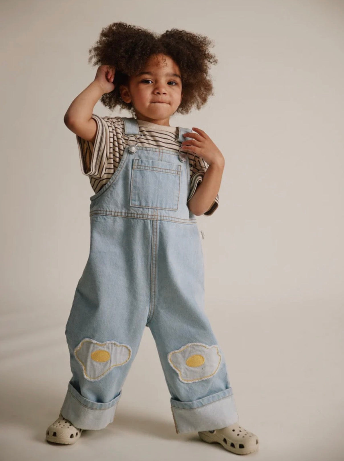Claude & Co - Blythe Egg Patch Denim Dungaree
