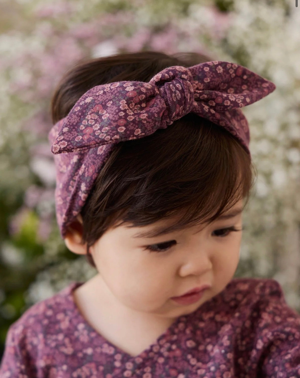 Jamie Kay - Organic Cotton Headband - Fig Floral