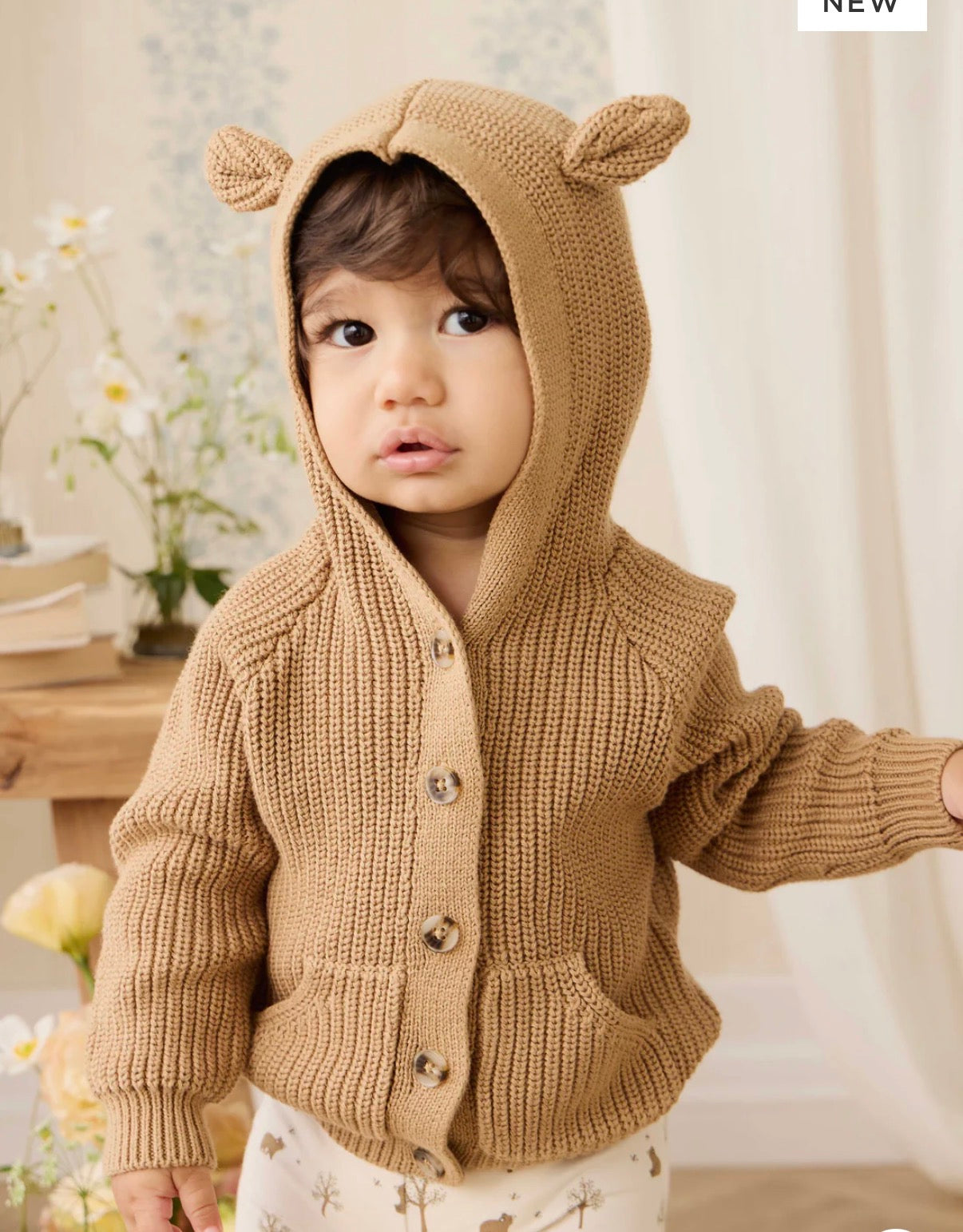 Jamie Kay - Brown Cardigan - Tawny Brown