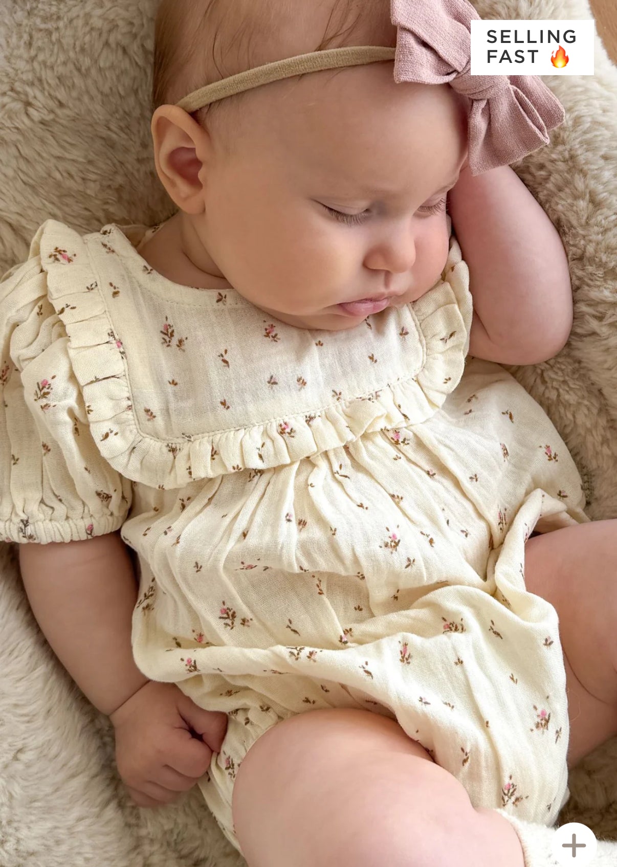 Jamie Kay - Organic Cotton Muslin Odette Playsuit - Dina Antique