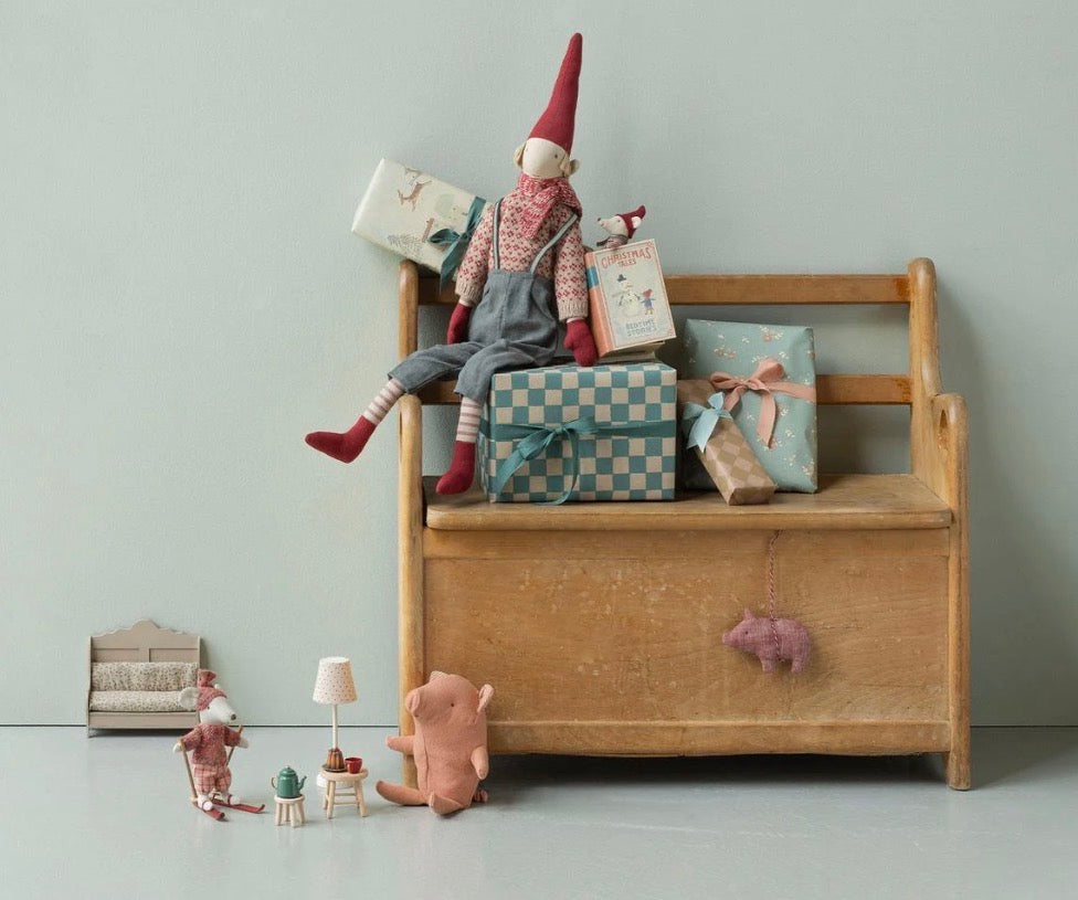Maileg - Christmas Mouse, Baby in Book