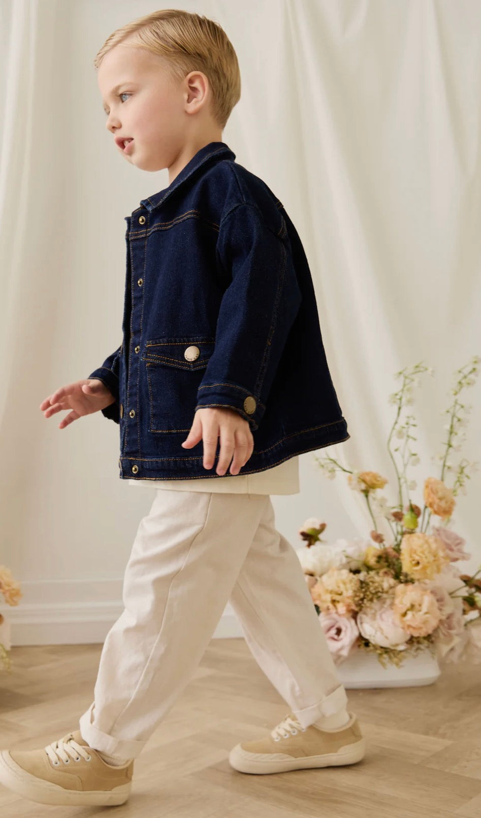 Jamie Kay - Arbor Jacket - Mid Indigo Denim