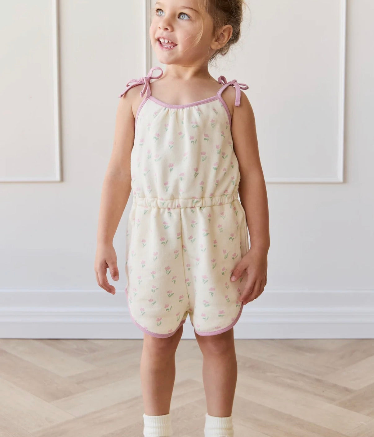 Jamie Kay - Organic Cotton Lilith Playsuit - Lila Pink