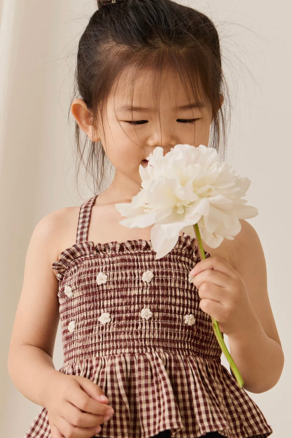Jamie Kay - Organic Cotton Auden Top - Cinnamon Gingham