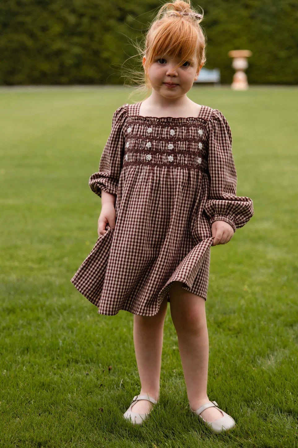 Jamie Kay - Organic Cotton Cecile Dress - Cinnamon Gingham